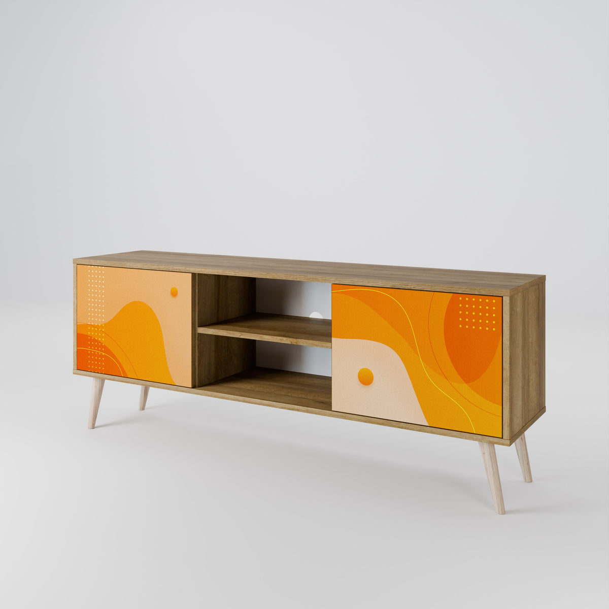 ORANGE ARRANGEMENT Móvel de TV de 2 Portas