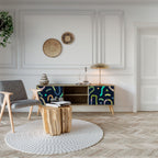 CONTRAST DANCE 2-Door TV Stand in Oak Effect