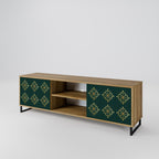 ROYAL MEDALLION 2-Door TV Stand in Oak Effect