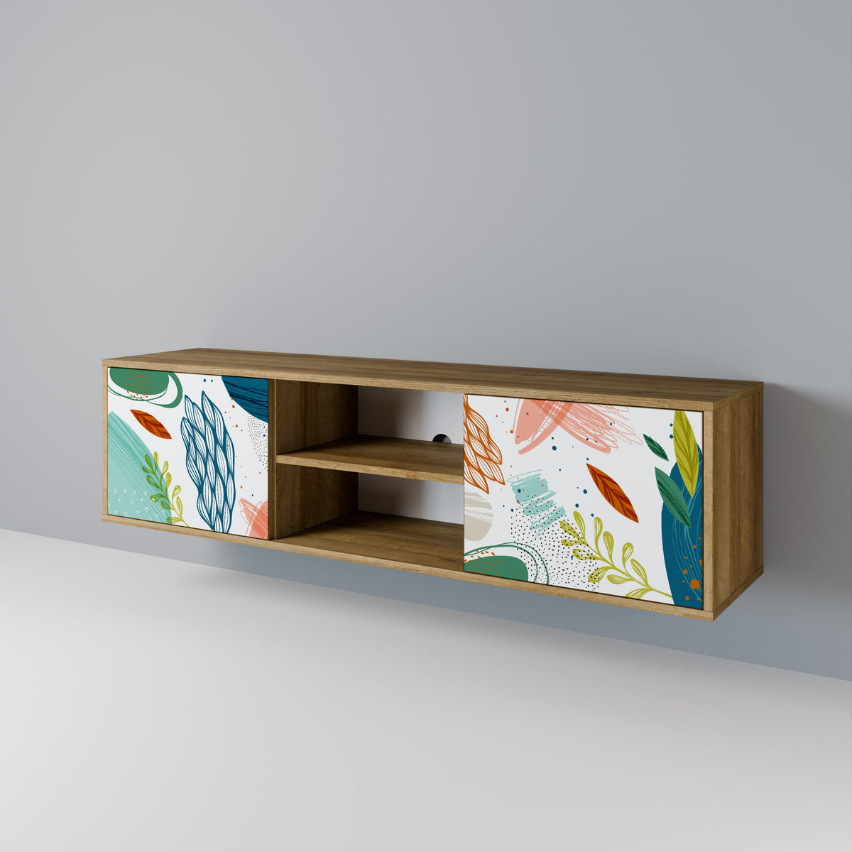 BOTANICAL HURRICANE Móvel de TV de 2 Portas
