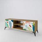 BOTANICAL HURRICANE 2-Door TV Stand in Oak Effect