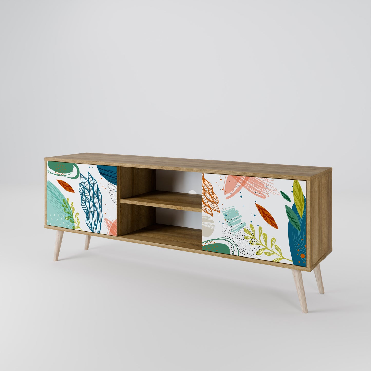 BOTANICAL HURRICANE Móvel de TV de 2 Portas