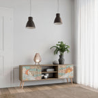 MYSTICAL STRUCTURE 2-Door TV Stand in Oak Effect