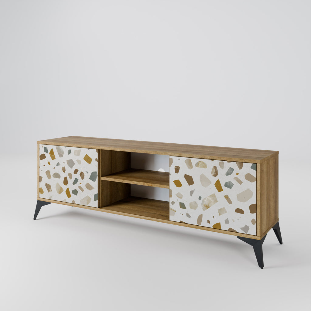 PIECES OF TOMORROW 2-Door TV Stand in Oak Effect