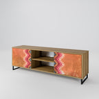 INDIAN FOLK 2-Door TV Stand in Oak Effect