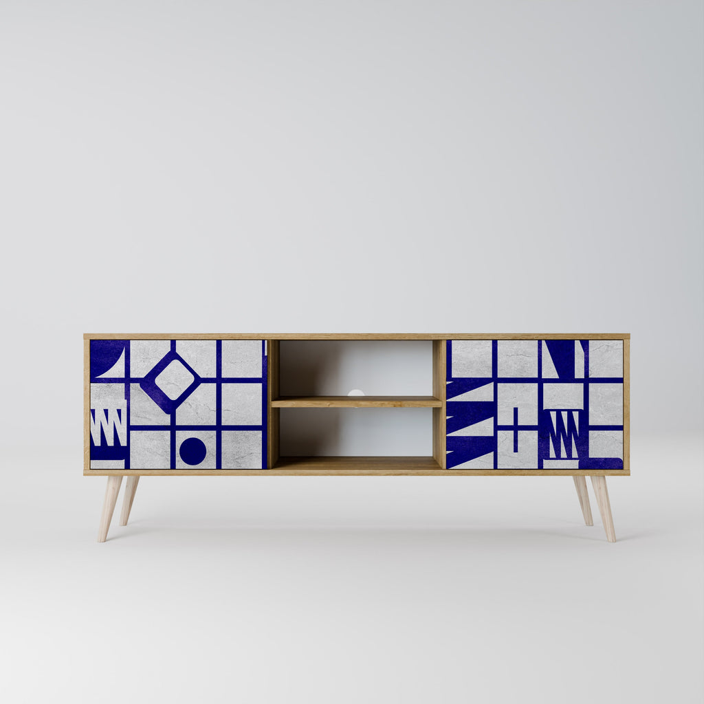 THE RIGHT PLACES 2-Door TV Stand in Oak Effect