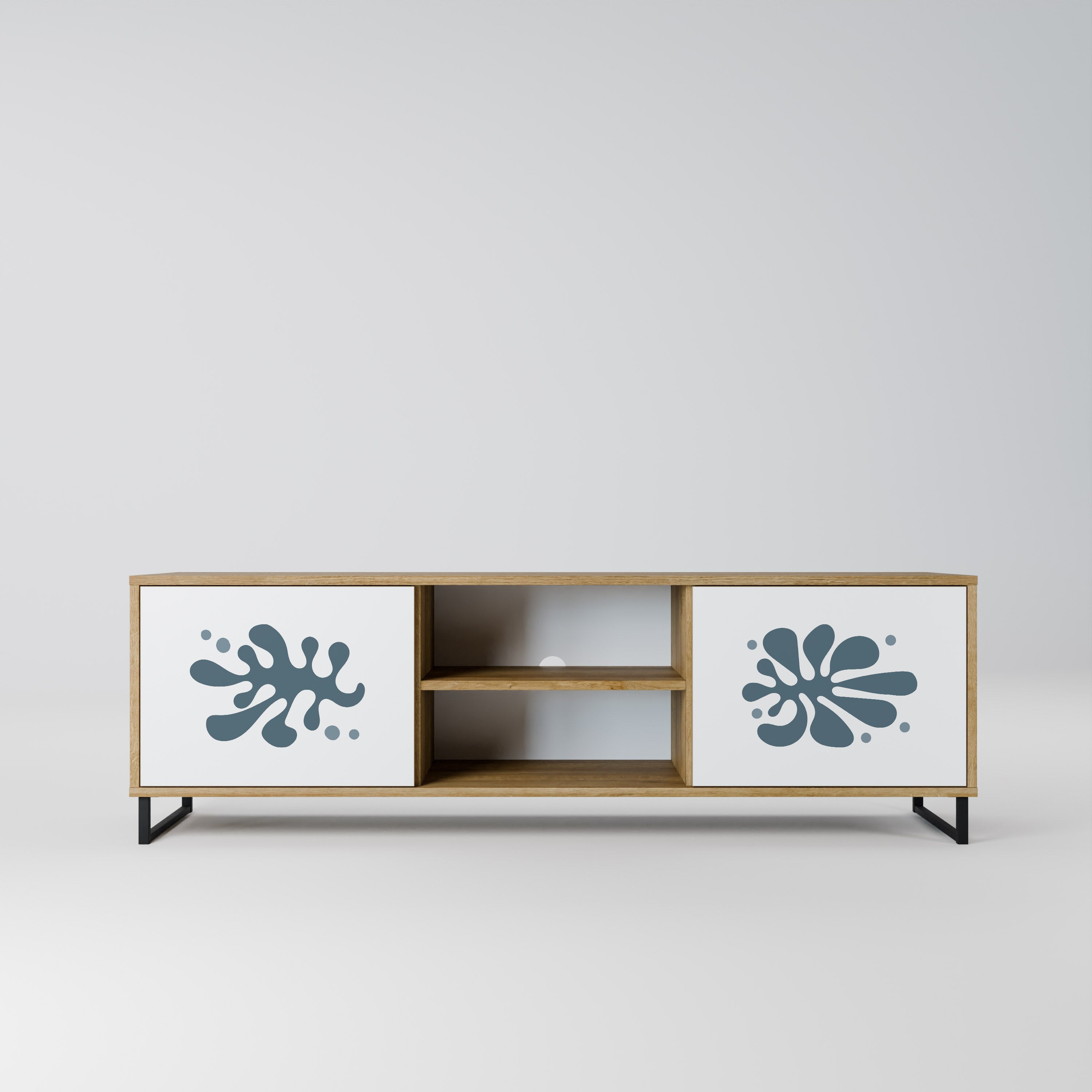 WONDERLAND VEGETATION 2-Door TV Stand in Oak Effect
