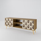 SEE MORE 2-Door TV Stand in Oak Effect