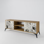ASHEN ARIA 2-Door TV Stand in Oak Effect