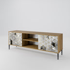 ASHEN ARIA 2-Door TV Stand in Oak Effect