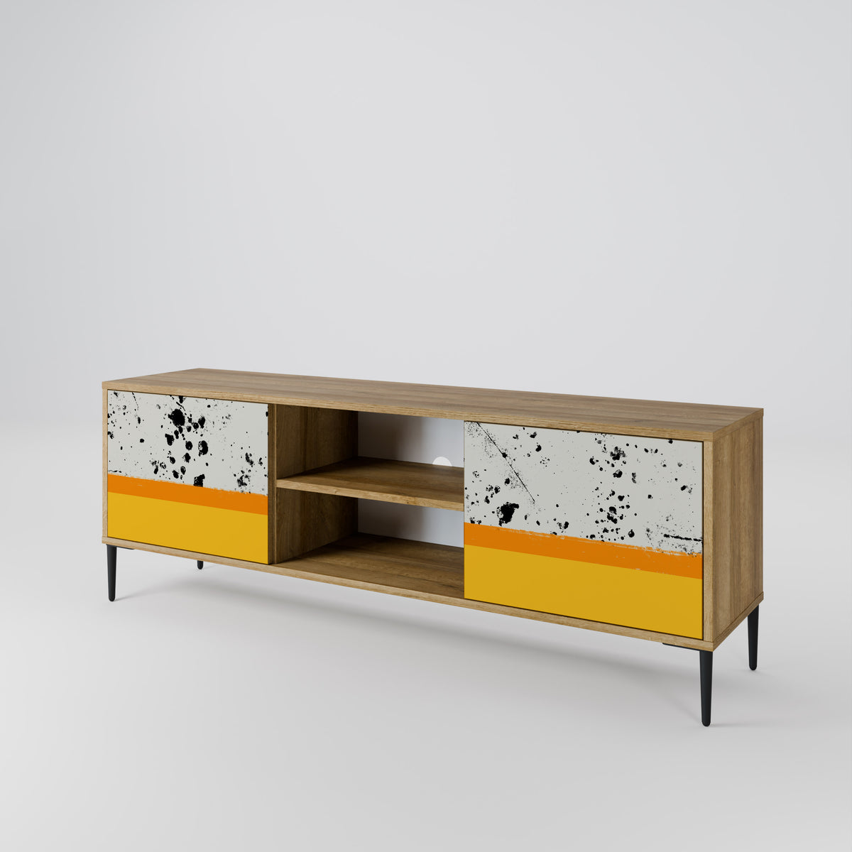 DYED BY ORANGE 2-Door TV Cabinet