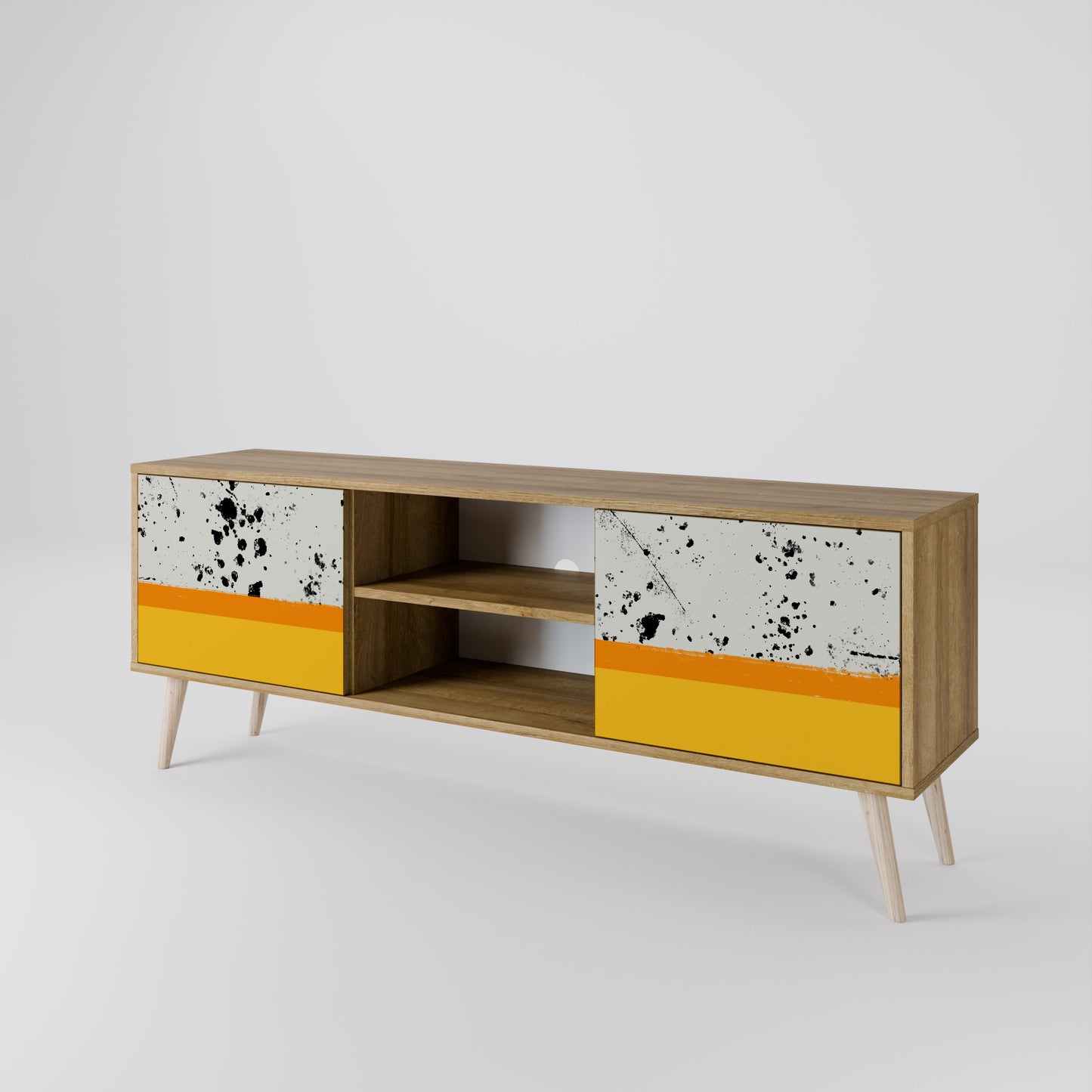 DYED BY ORANGE 2-Door TV Cabinet