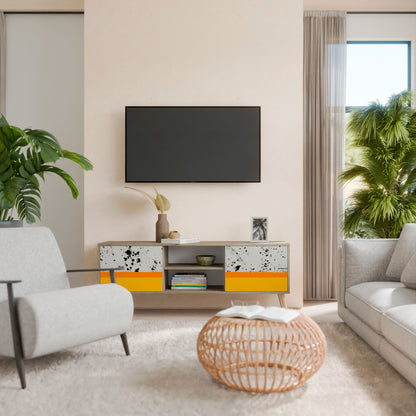 DYED BY ORANGE 2-Door TV Cabinet