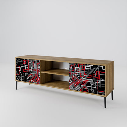 BROKEN LINES Móvel de TV de 2 Portas