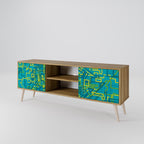 NOSTALGIC MEMORIES 2-Door TV Stand in Oak Effect