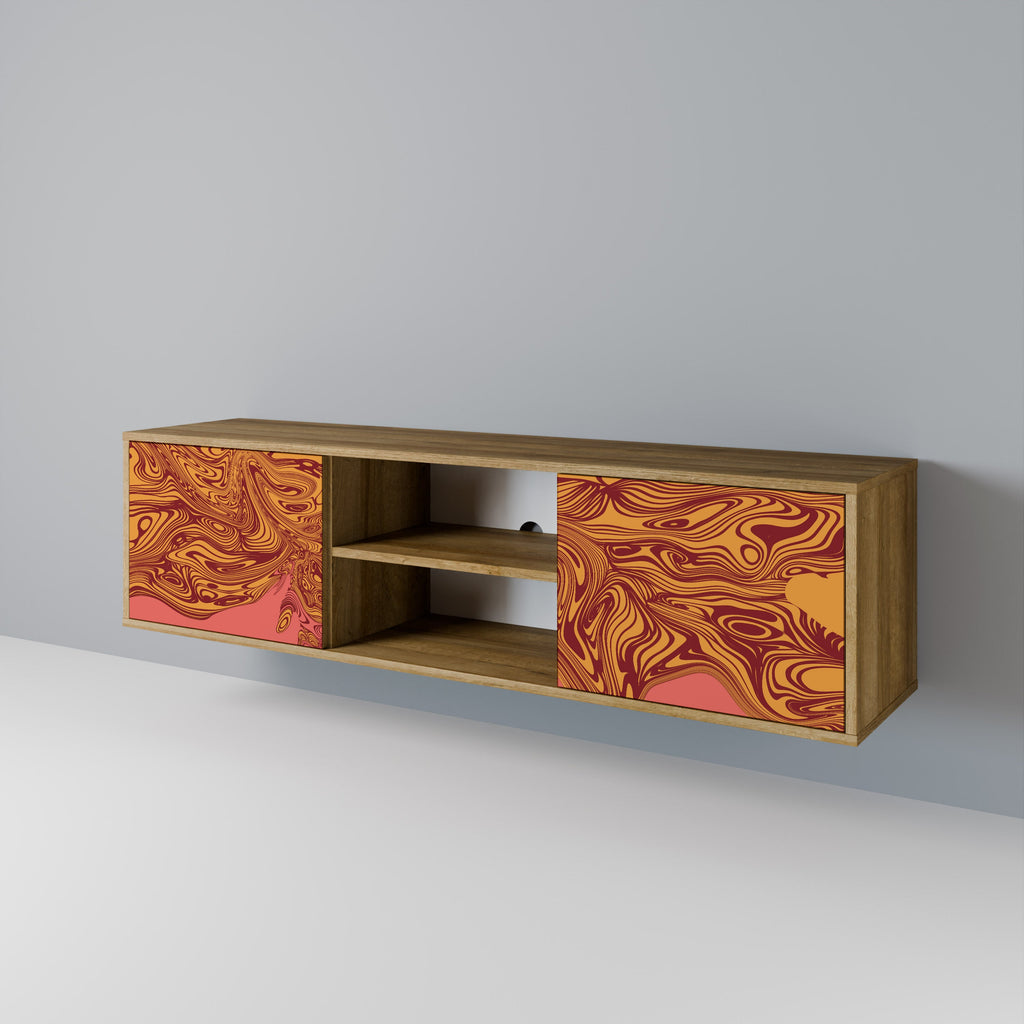 FLOATING THOUGHTS 2-Door TV Stand in Oak Effect