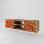 FLOATING THOUGHTS 2-Door TV Stand in Oak Effect