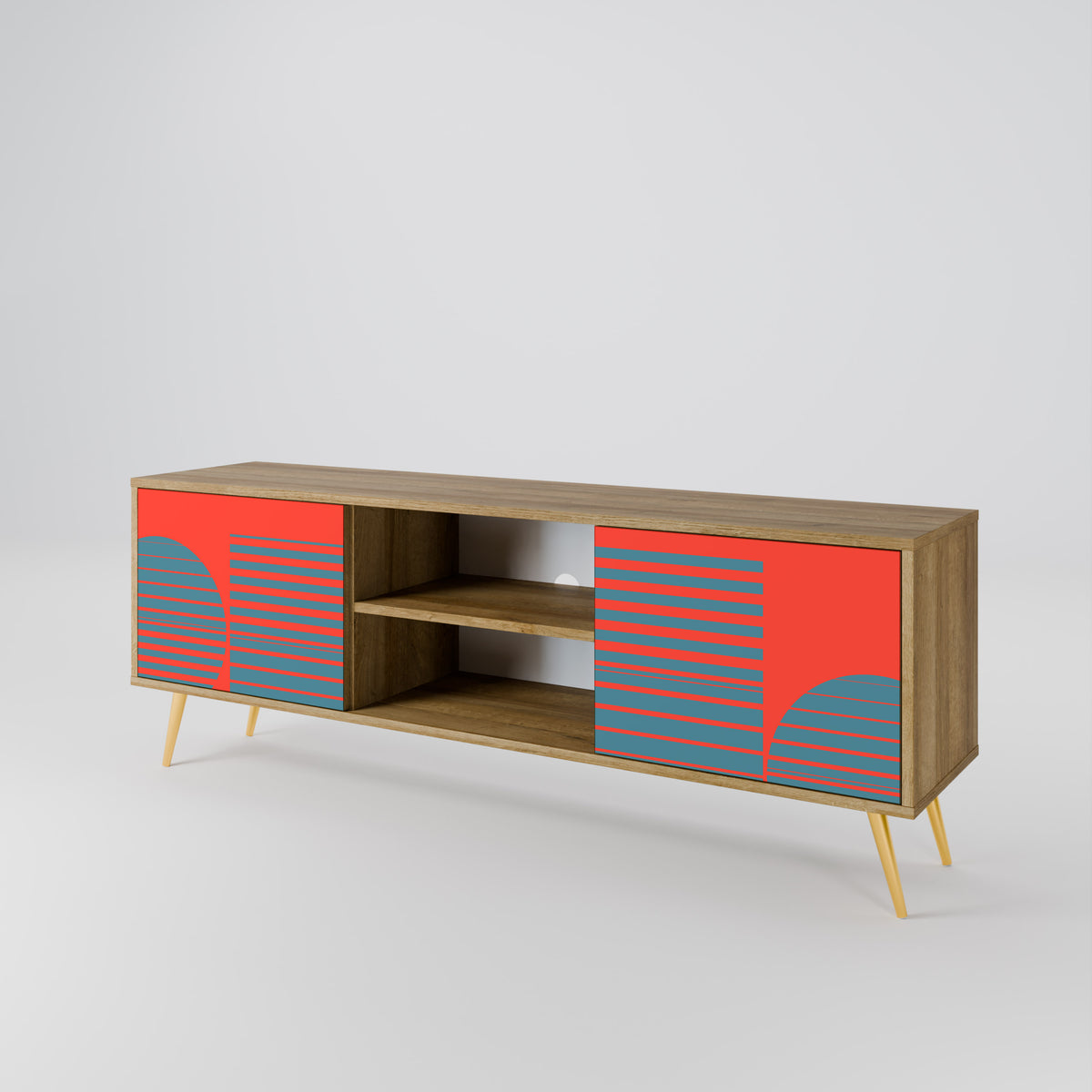 RISING GEOMETRY STARS Móvel de TV de 2 Portas