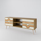 EXCEPTIONAL STREAM 2-Door TV Stand in Oak Effect