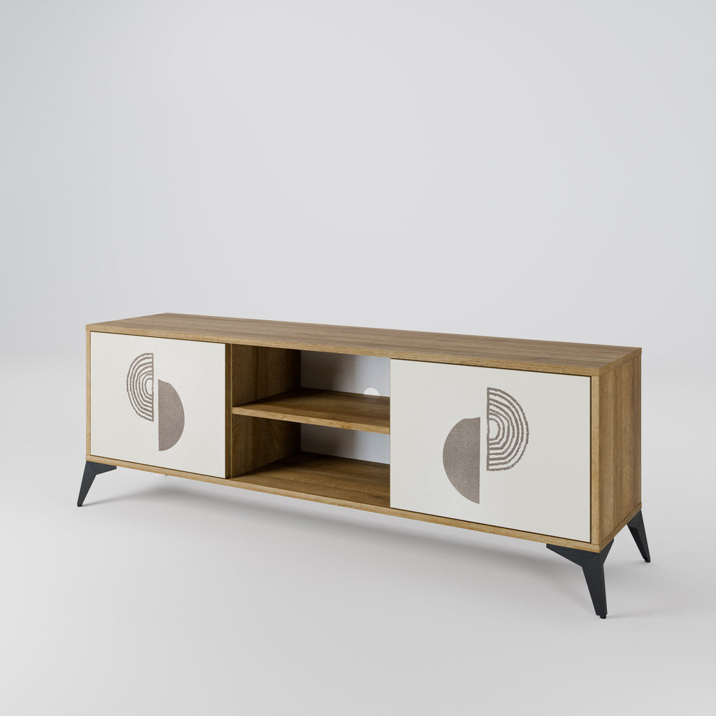 HARMONY ESSENCE 2-Door TV Stand in Oak Effect