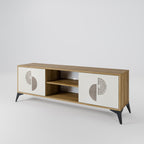 HARMONY ESSENCE 2-Door TV Stand in Oak Effect