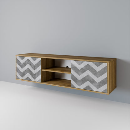 TOUGH ZIG ZAG Móvel de TV de 2 Portas