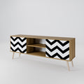 CLASSIC ZIG ZAG Móvel de TV de 2 Portas