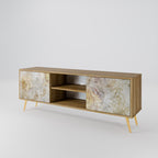 SUNFLOWER BLUR 2-Door TV Stand in Oak Effect