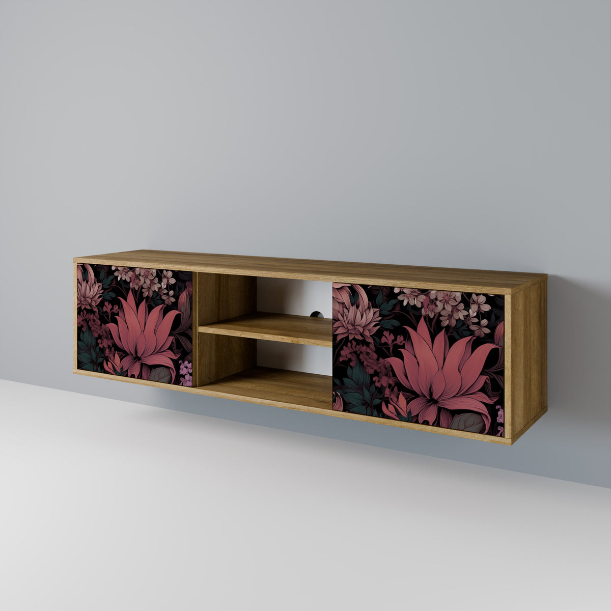 FLORAL WHISPER Móvel de TV de 2 Portas