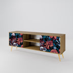 ETHEREAL BLOSSOMS 2-Door TV Stand in Oak Effect
