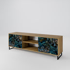 TWILIGHT BLOOM 2-Door TV Stand in Oak Effect
