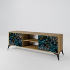 TWILIGHT BLOOM 2-Door TV Stand in Oak Effect
