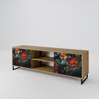 IMAGINARY BLOSSOM 2-Door TV Stand in Oak Effect