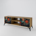IMAGINARY BLOSSOM 2-Door TV Stand in Oak Effect