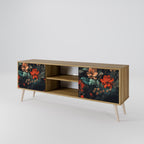 IMAGINARY BLOSSOM 2-Door TV Stand in Oak Effect