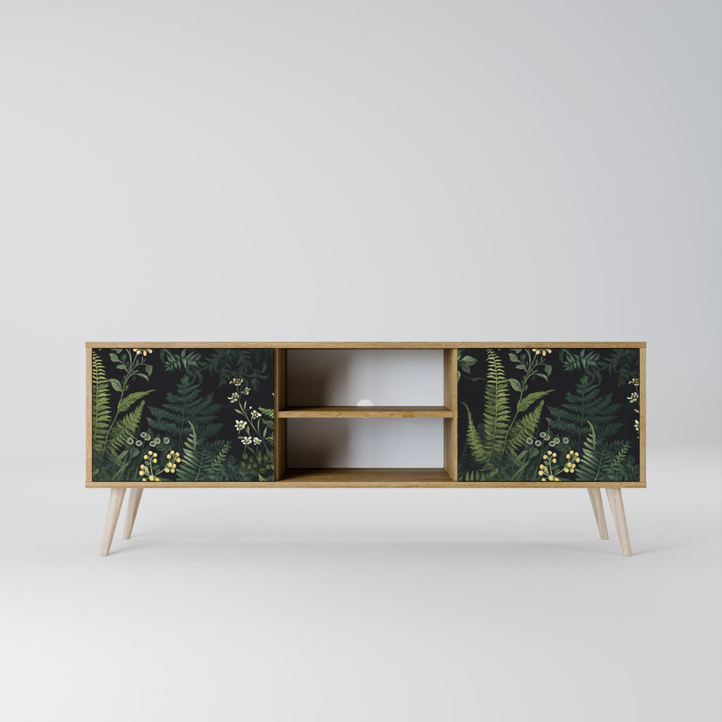 FERN FLOWERS 2-Door TV Stand in Oak Effect