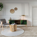 INFINITE MONSTERA 2-Door TV Stand in Oak Effect