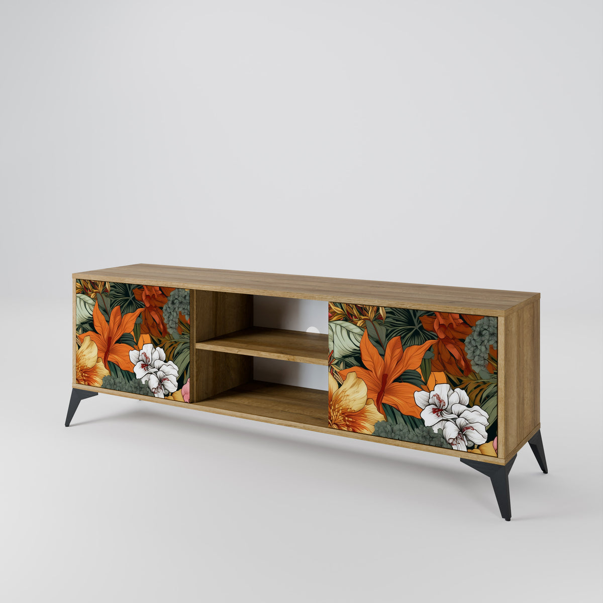 RADIANT FLORA Móvel de TV de 2 Portas
