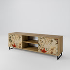 BLOOMING HARMONY 2-Door TV Stand in Oak Effect