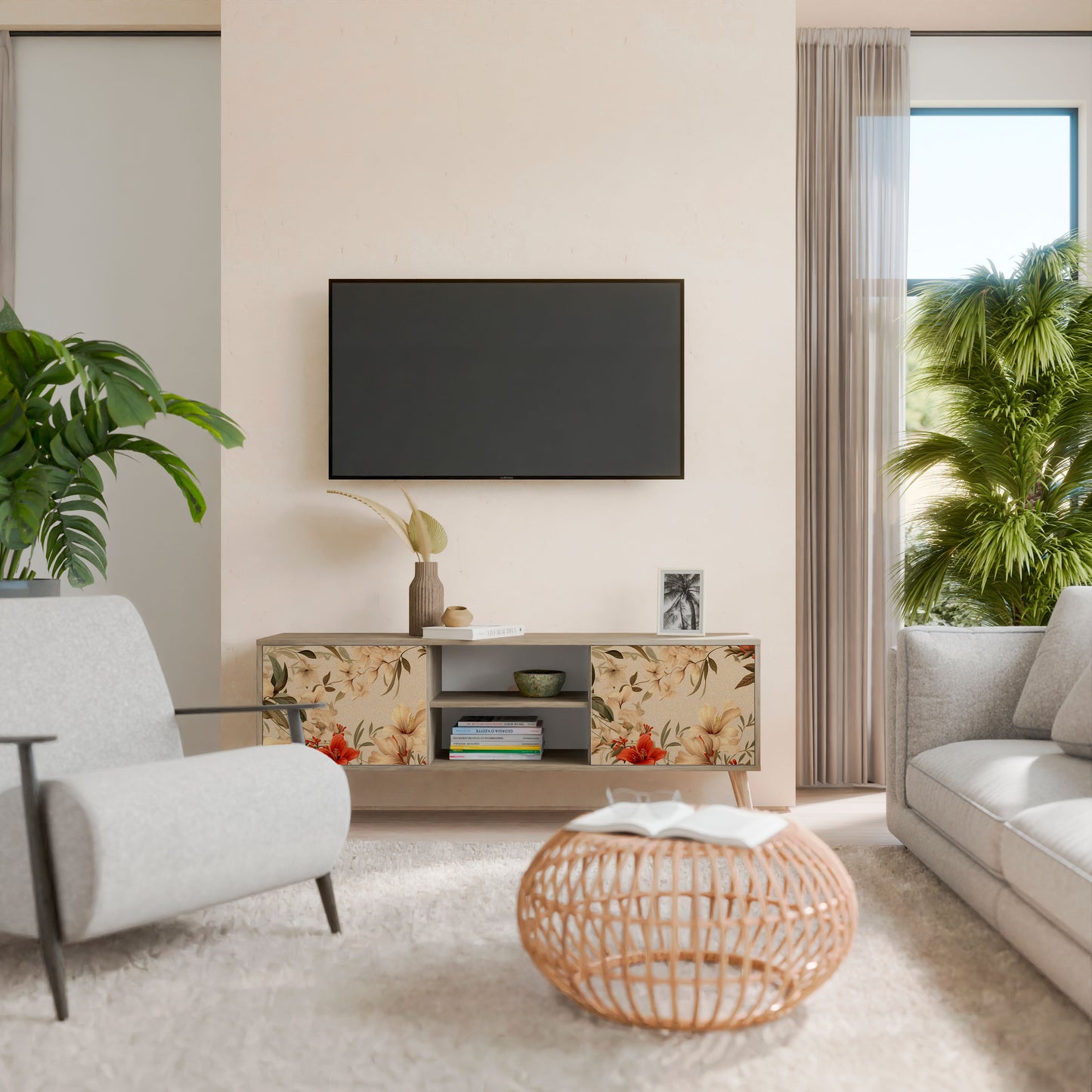 BLOOMING HARMONY Móvel de TV de 2 Portas