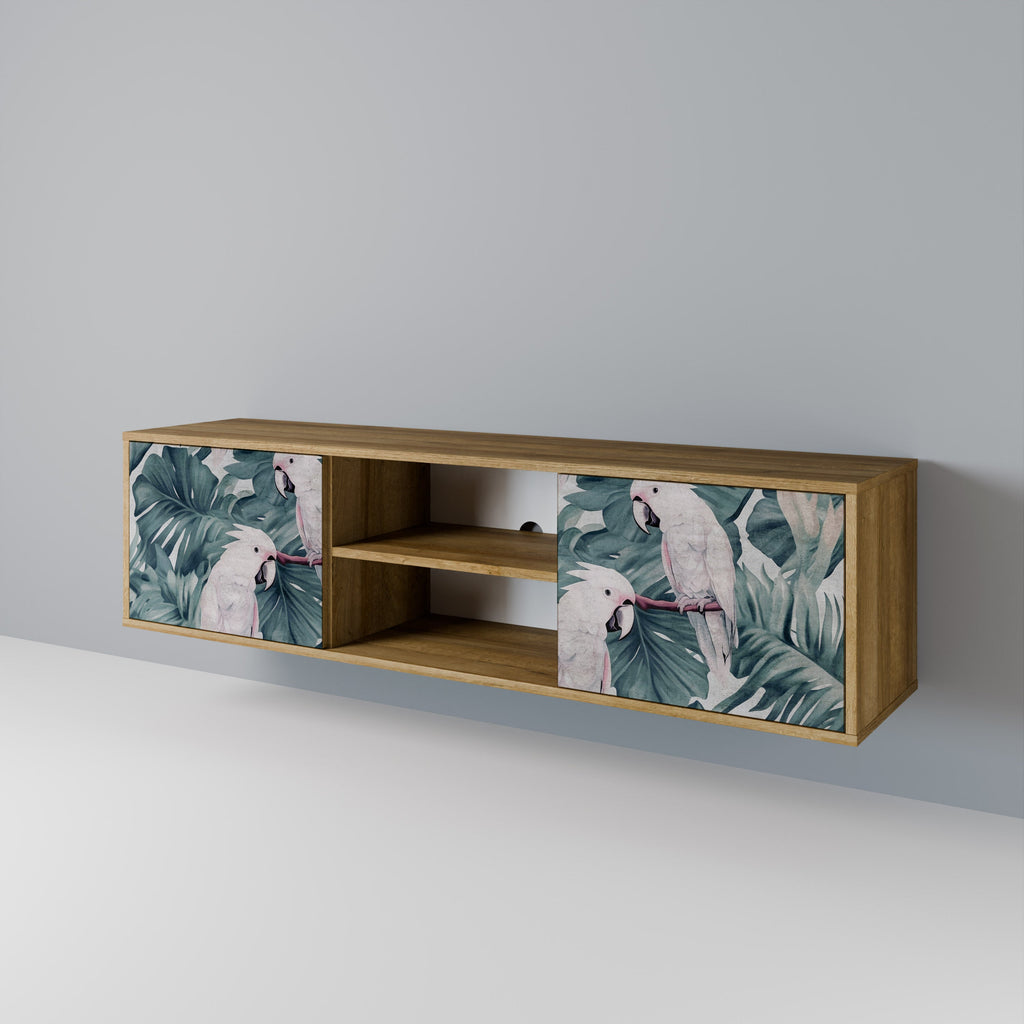 POPINJAY LOOK 2-Door TV Stand in Oak Effect