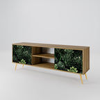 SUCCULENT JUNGLE 2-Door TV Stand in Oak Effect