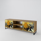 SUNKISSED LILY 2-Door TV Stand in Oak Effect