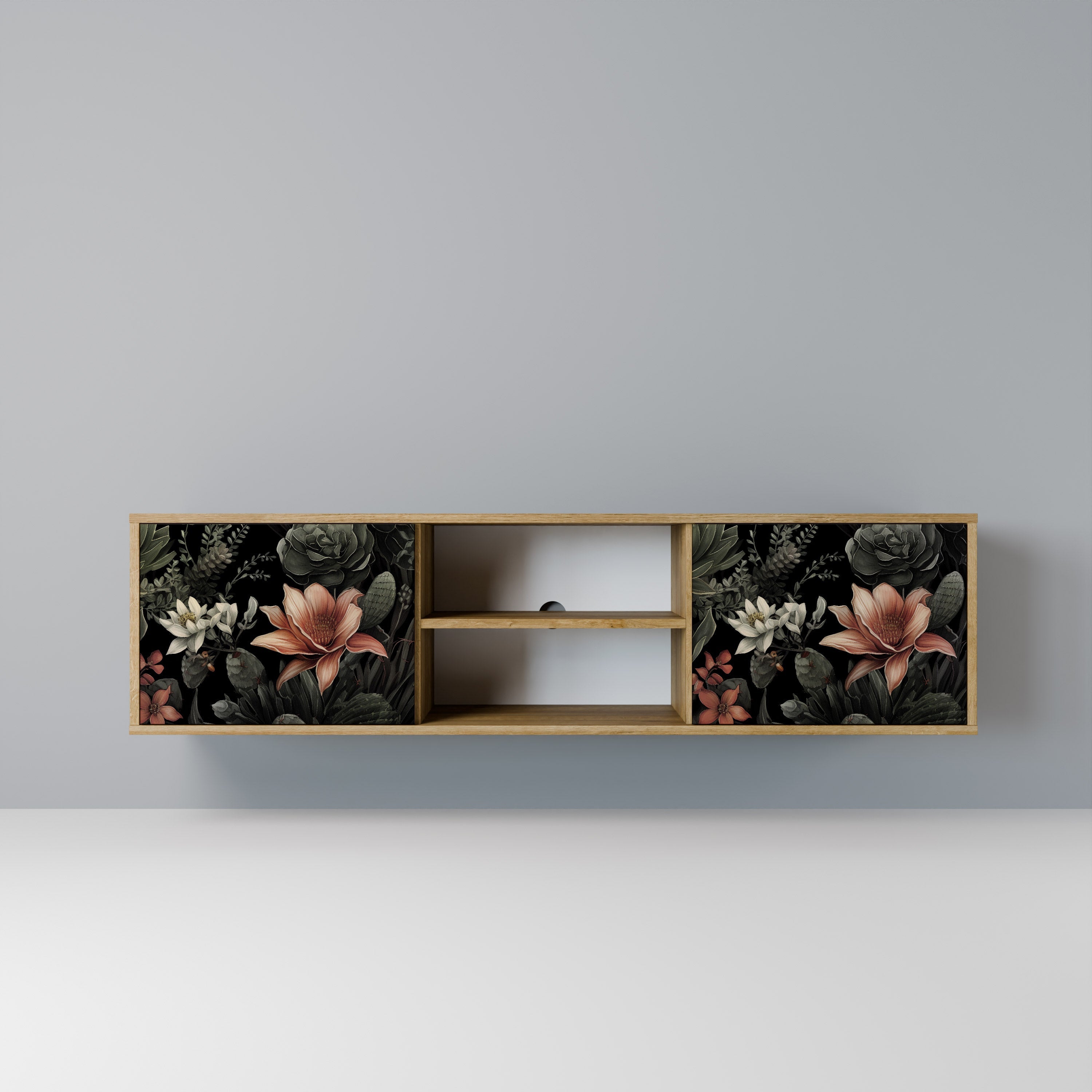 SECRET VERDURE 2-Door TV Stand in Oak Effect