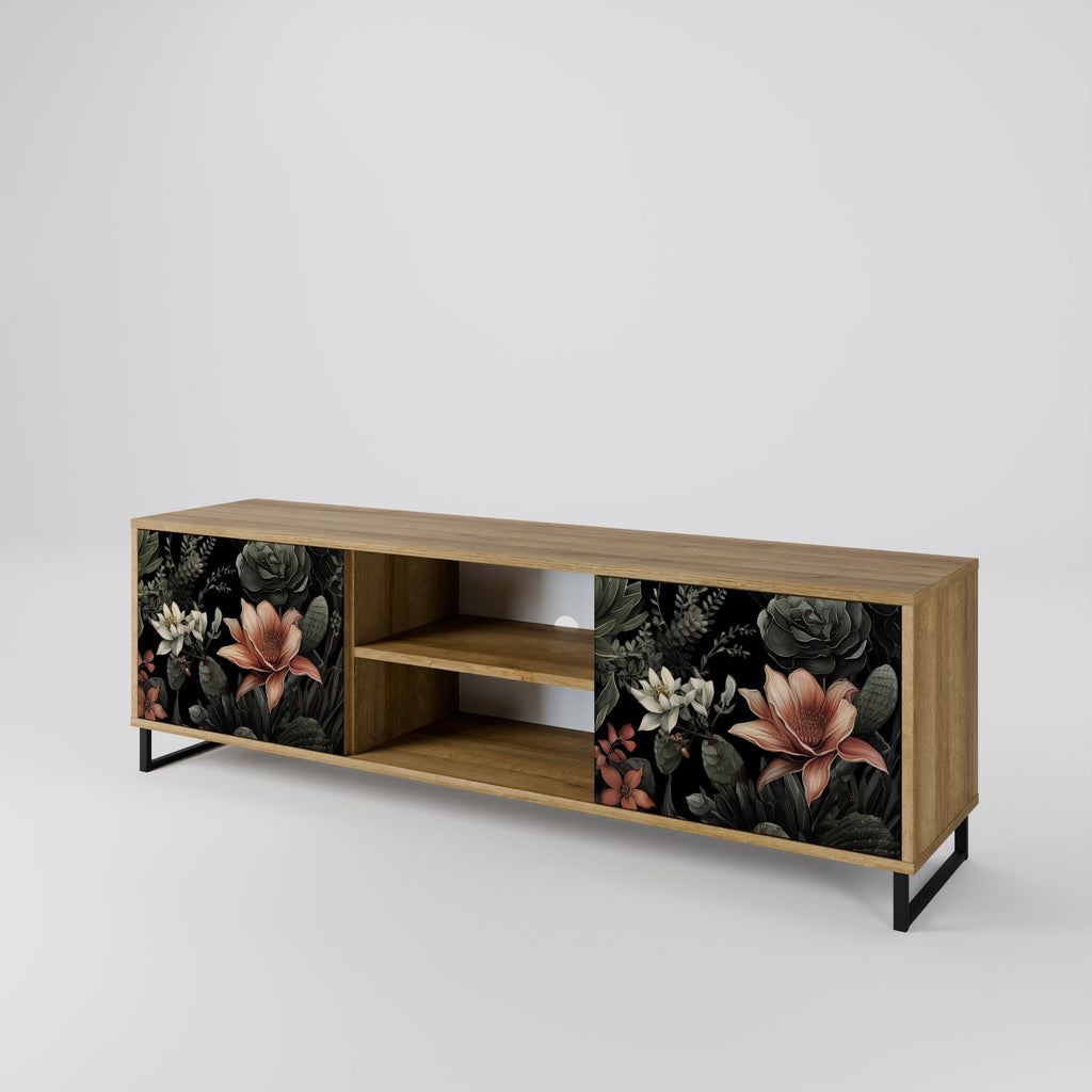 SECRET VERDURE 2-Door TV Stand in Oak Effect