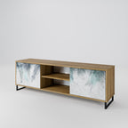 PALM VEIL 2-Door TV Stand in Oak Effect