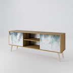 PALM VEIL 2-Door TV Stand in Oak Effect