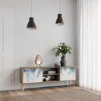 PALM VEIL 2-Door TV Stand in Oak Effect