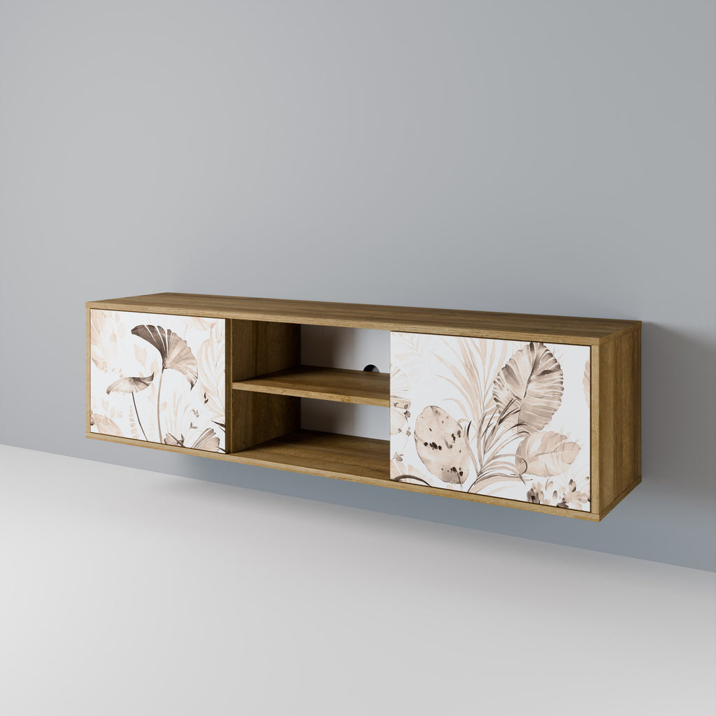WILD TENDERNESS 2-Door TV Stand in Oak Effect