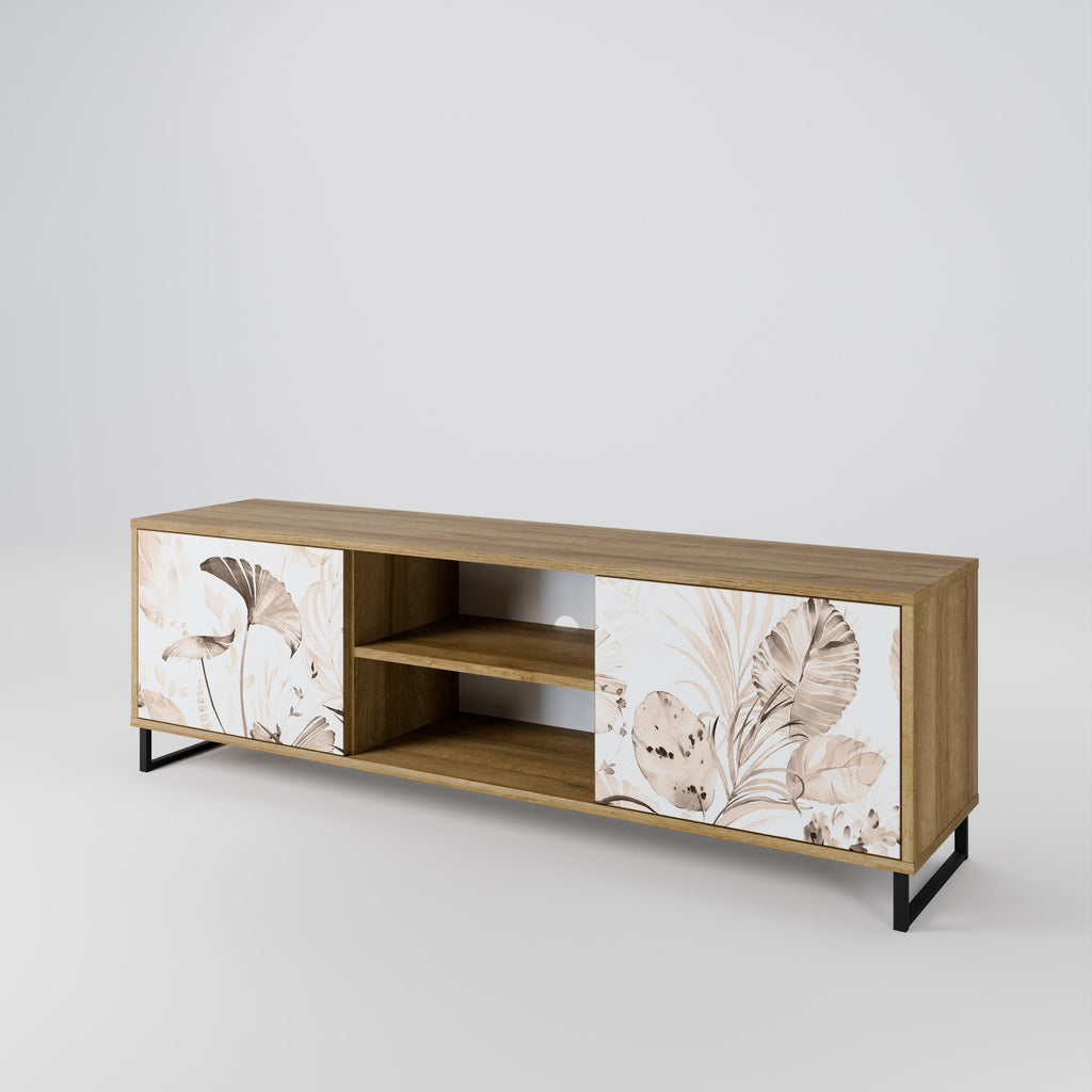 WILD TENDERNESS 2-Door TV Stand in Oak Effect